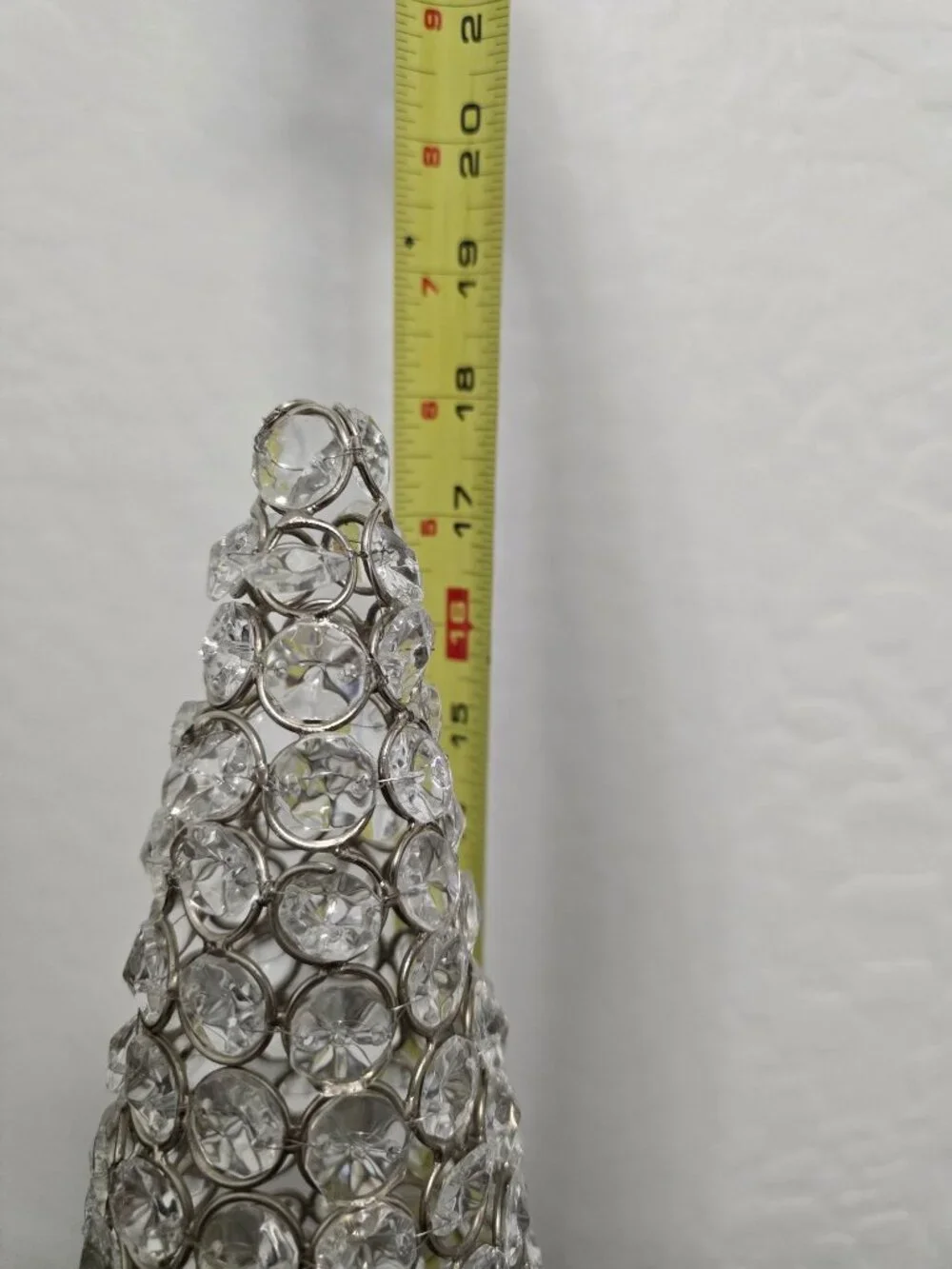 Crystal Cone Christmas Tree Tabletop Accent 18